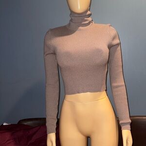 Zara Taupe Knit Sweater